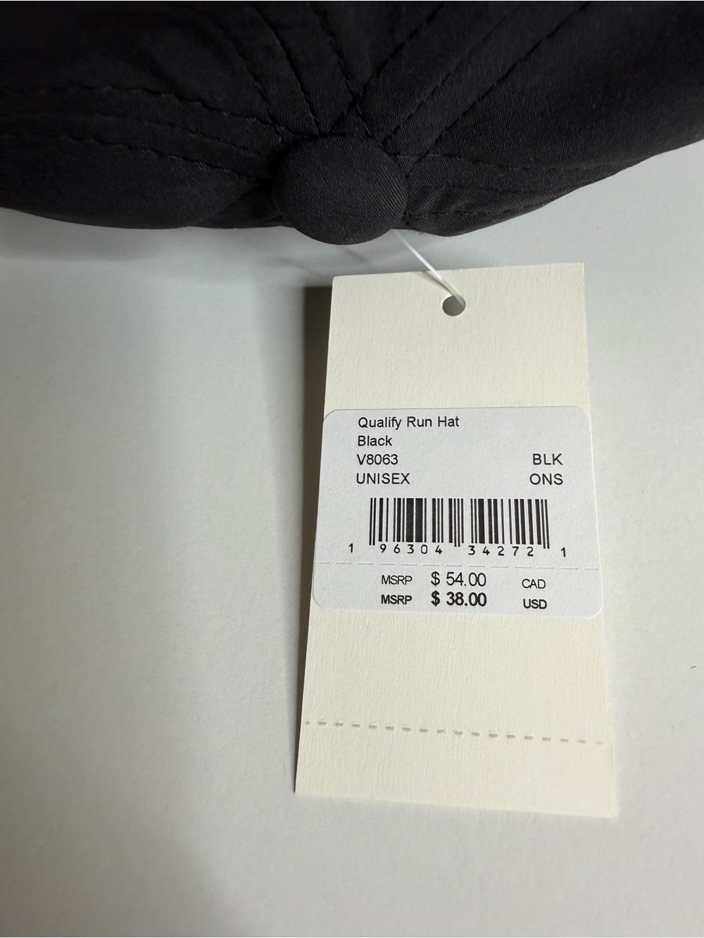 Vuori Black Baseball Cap with Subtle Logo - Picture 7 of 8